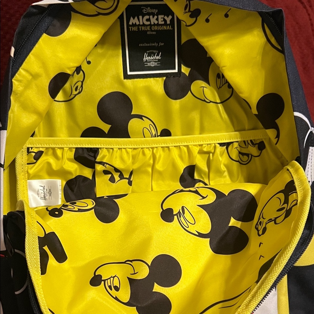 Herschel Supply Company Disney Graphic Black and Yellow Backpack - Picture 3 of 3